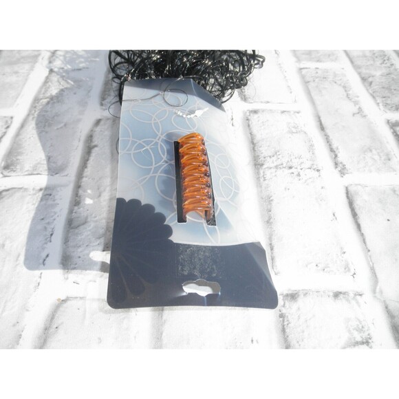 NEW JUST BASIC SYNTHETIC BLACK JAW CLAW CLIP CURLY PONY TAIL HAIR EXTENSION 11" - Picture 2 of 7